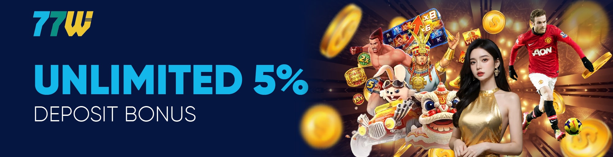5% unlimited bonus